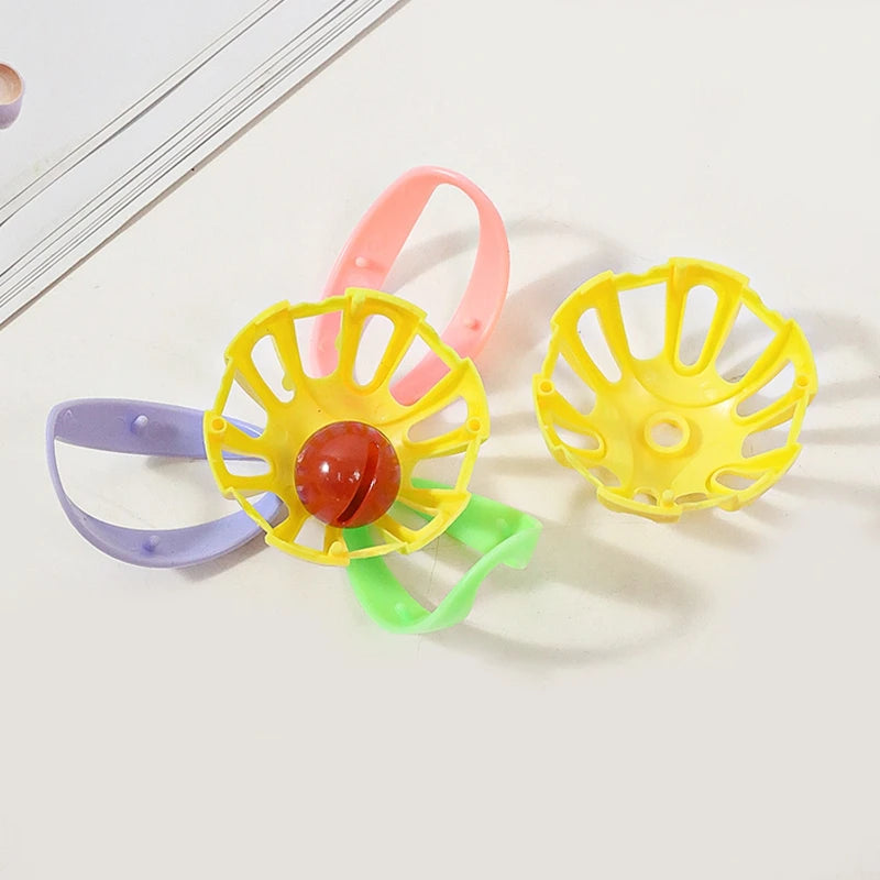 Bird Toys Colorful Splicing Bell Ball Large Birds Toys Pet Toy Pet Supplies Random Colors Bird Accessories juguetes para pájaros