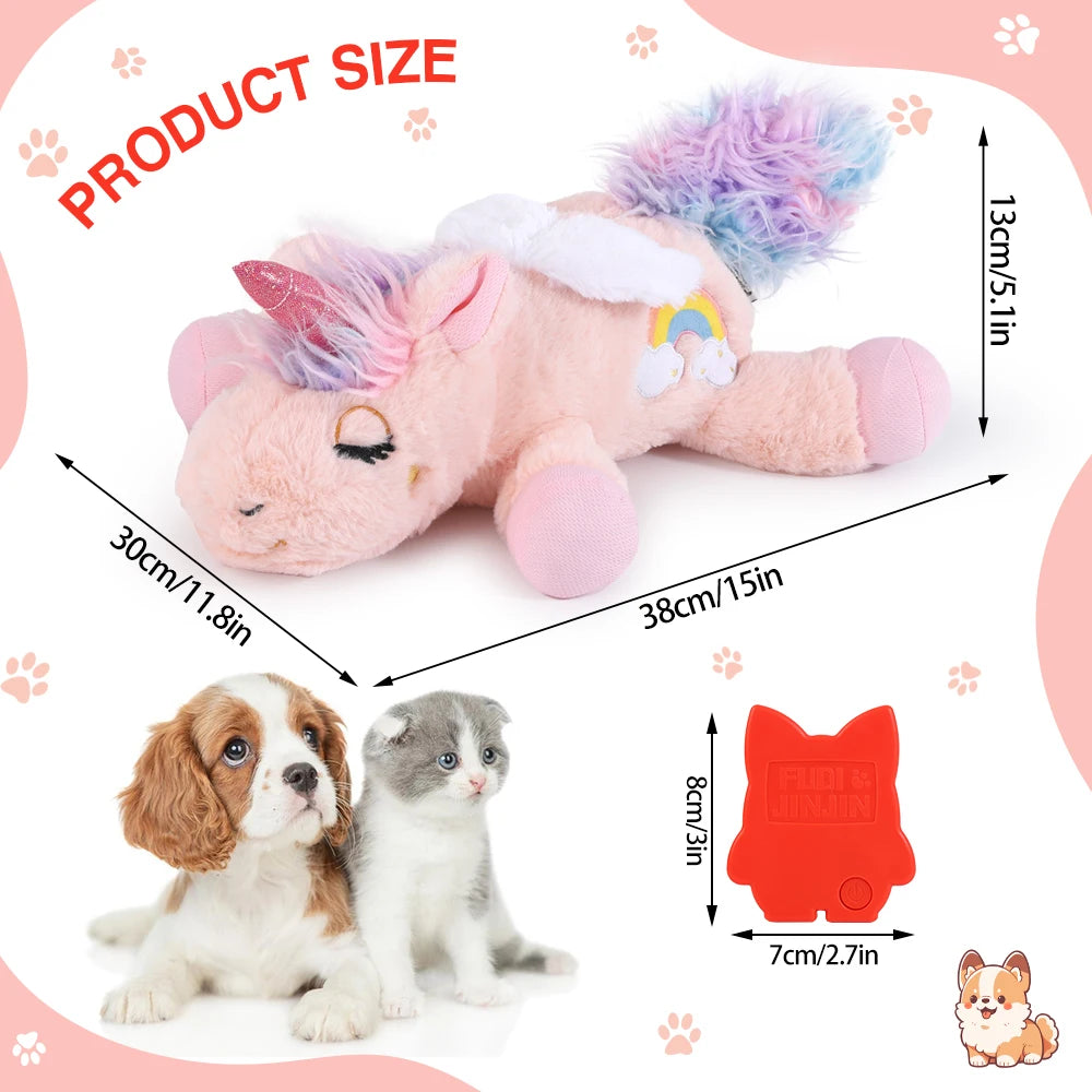 Plush dog toys, Dog Halloween gifts, pet heartbeat soothing toys, dog chew toys, pet calming aids, behavioural training toys