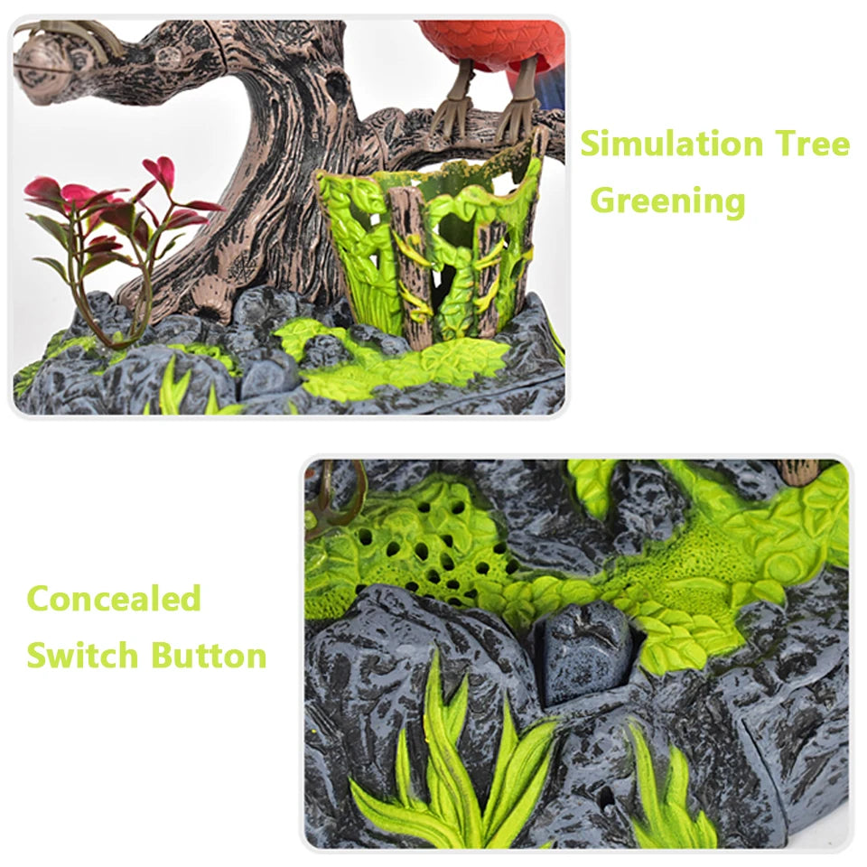 Singing Chirping Bird Toy Artificial Bird Toys Realistic Animal Electric Outdoor Decorations Simulation Birds Making Sounds Tree