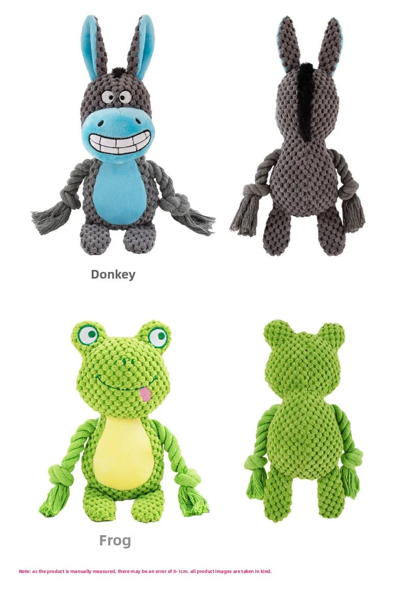 Quality Plush Dog Toys Chewy Squeaky Fun for All Breeds Durable Teething Options for Puppies Ideal for Small Medium Large Dogs