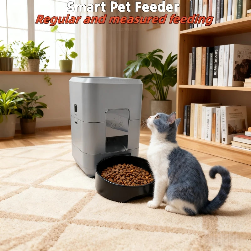 2L Automatic Pet Feeder Wifi Smart Cat Dog Food Dispenser App Controlled Slow and Quantitative Feeding for Pets Cat Accessories