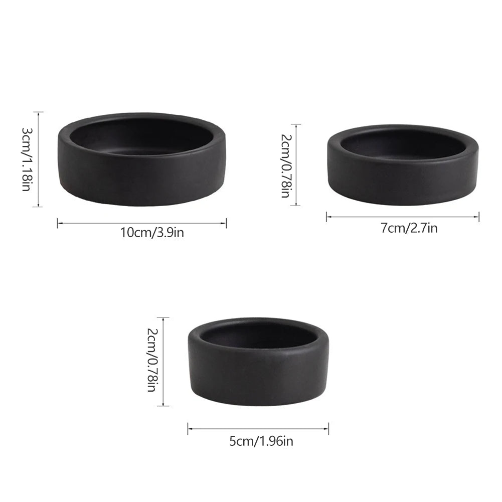 New Dog Accessories Mini Ceramic Pet Bowl Available in Black and White Eat and Drink Water Bowl for Puppy Dog Cat Pet Supplies