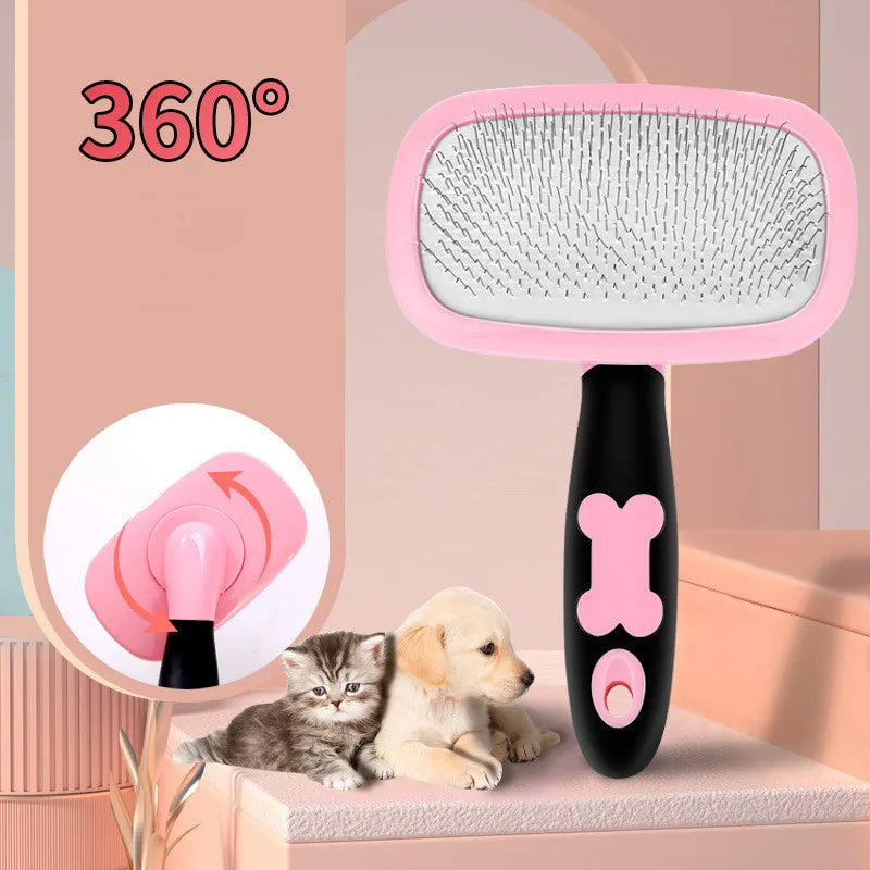 Cat Brush Self Cleaning Slicker Dog Brush Removes Loose Hair Mats Tangles Comb Soft Dog Puppy Pet Grooming Tool Cat Accessories