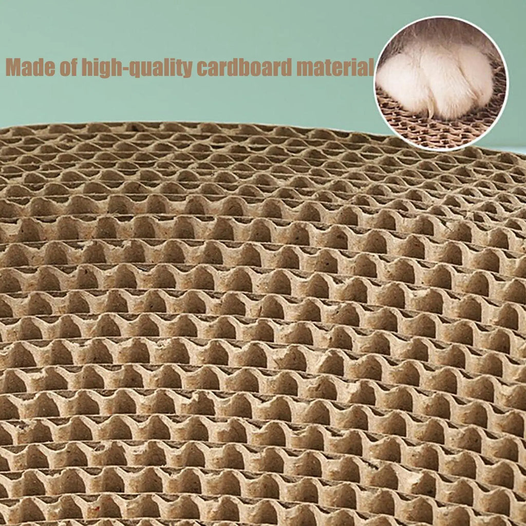Cat Scratching Board Protect Furniture Grinding Claw Toys Oval Corrugated Paper Wear-resistant Cat Nest Cat Accessories