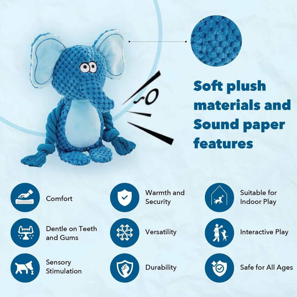 Quality Plush Dog Toys Chewy Squeaky Fun for All Breeds Durable Teething Options for Puppies Ideal for Small Medium Large Dogs