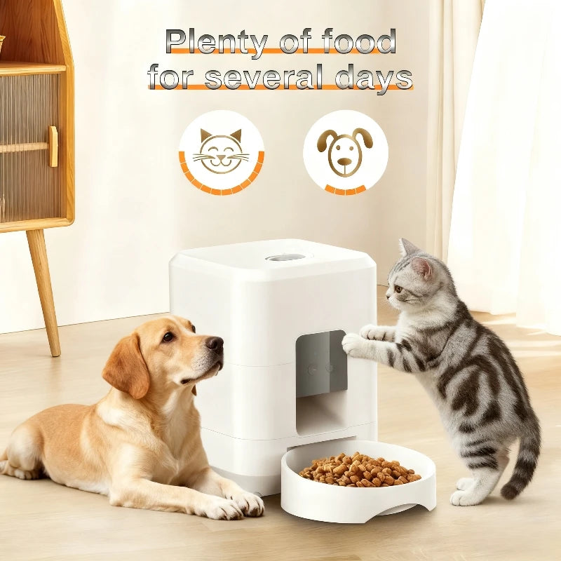 2L Automatic Pet Feeder Wifi Smart Cat Dog Food Dispenser App Controlled Slow and Quantitative Feeding for Pets Cat Accessories