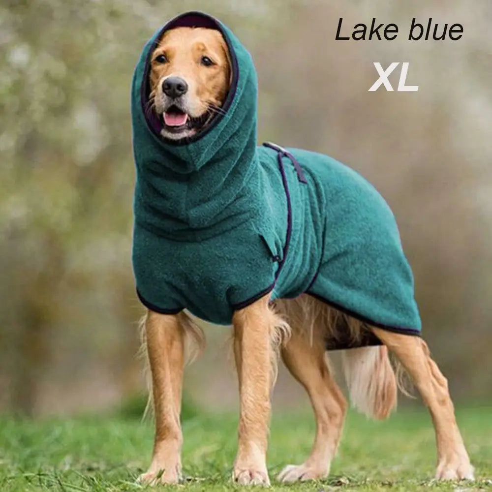 Dog Bathrobe Pet Drying Coat Clothes Microfiber Absorbent Beach Towel for Large Medium Small Dogs Cats Fast Dry Dog Accessories
