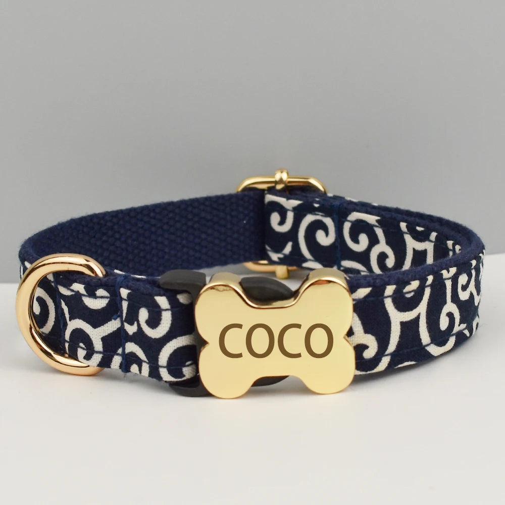 Medium to Large Dog Collar Free Engraving Pet Necklace Dog Accessories Comfortable Wearable ID Tag for Your Four-Legged Friend