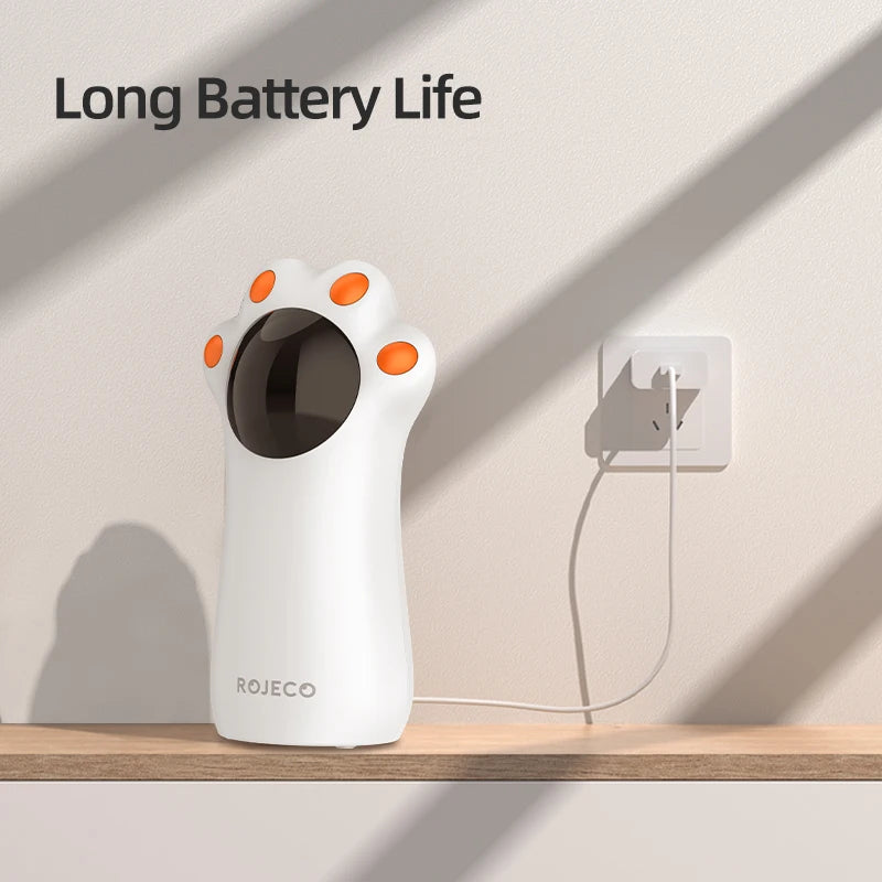 ROJECO Automatic Cat Laser Toys Interactive Cat Claws LED laser for Cat Toy Teasing Pet Indoor USB Rechargeable Cat Accessories