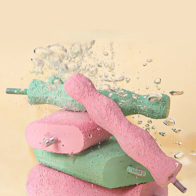 Bird Resin standing paw grinding sticks Nail Trimming Perch Paw Grinding Stick Bird Toys Parrot Grinder Parrot perch bird stand