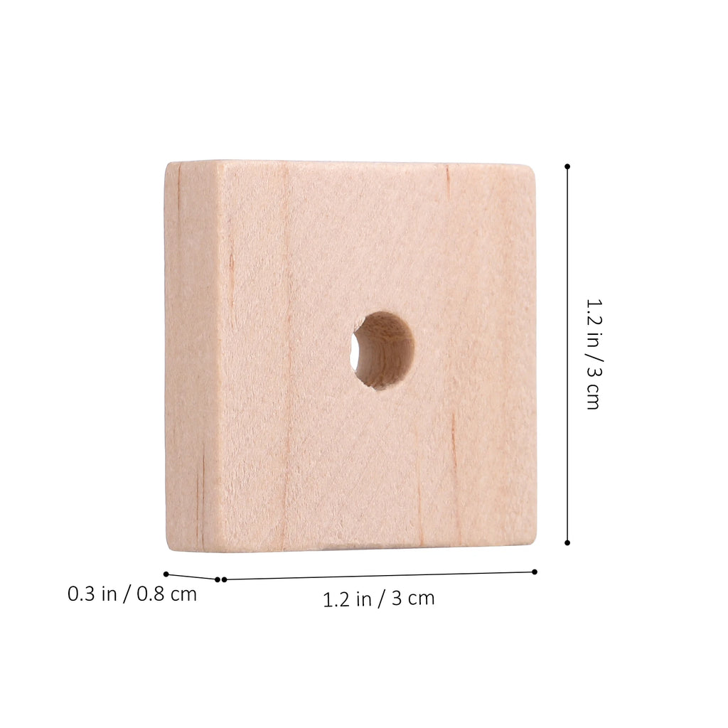 100 Pcs Parrot Wood Chips Blocks DIY Bird Chew Toy Parts & Pet Supplies Durable Chewing Blocks for Parrots  Boredom Relief