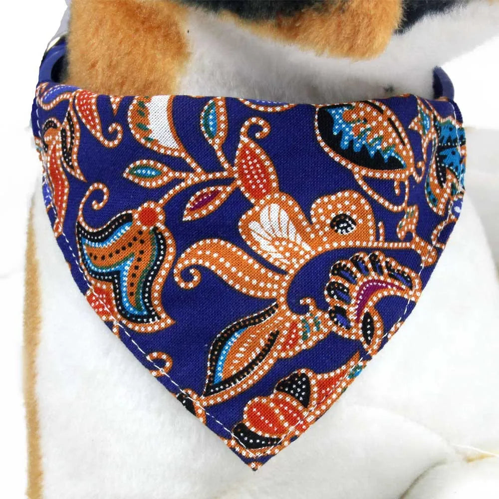 Dog Bandanas Bibs Large Pet Scarf Adjustable Pet Cotton Washable Bow Tie Collar Cat Dog Scarf Big Dog Accessories Kerchief