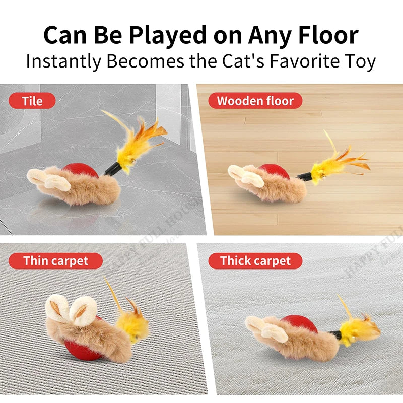 3 in 1 Cat Toy Interactive Ball for Indoor Cat  Game Toys, Cat Toys Electric, Automatic Cat Toy, Cat Toys Moving