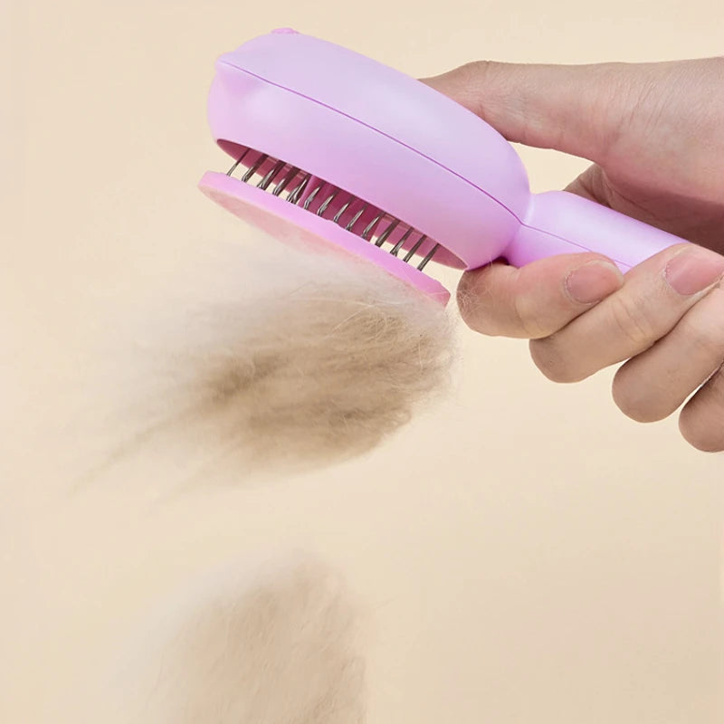 Cat Comb Fur Removal Beauty Brush Long Hair Self-Cleaning Brush Dogs Pet Cat Accessories Removing Floating Fur Grooming Tool