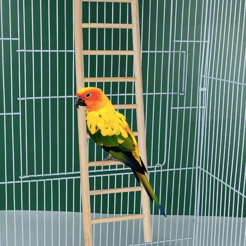 Hamsters Toy Wood Climbing Ladder Parrot Toys Birdcage Hanging Decor Bird Supplies Bird Cage Accessories Playground