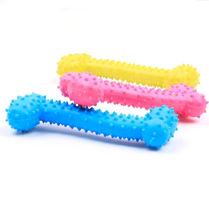 1/3pcs Small Chew Dog Toys Dog Rubber Toothbrush Stick Chew Toys For Training Chew Teeth Cleaning Pet Bone Shaped Toys