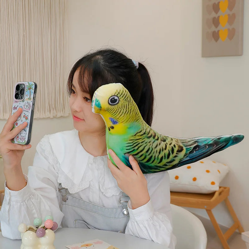 Real Life Colorful Printing Poultry Birds Plush Toys Steric Stuffed Goose Duck Rooster Pigeon Parrot Toys Prety Home Decor Gift