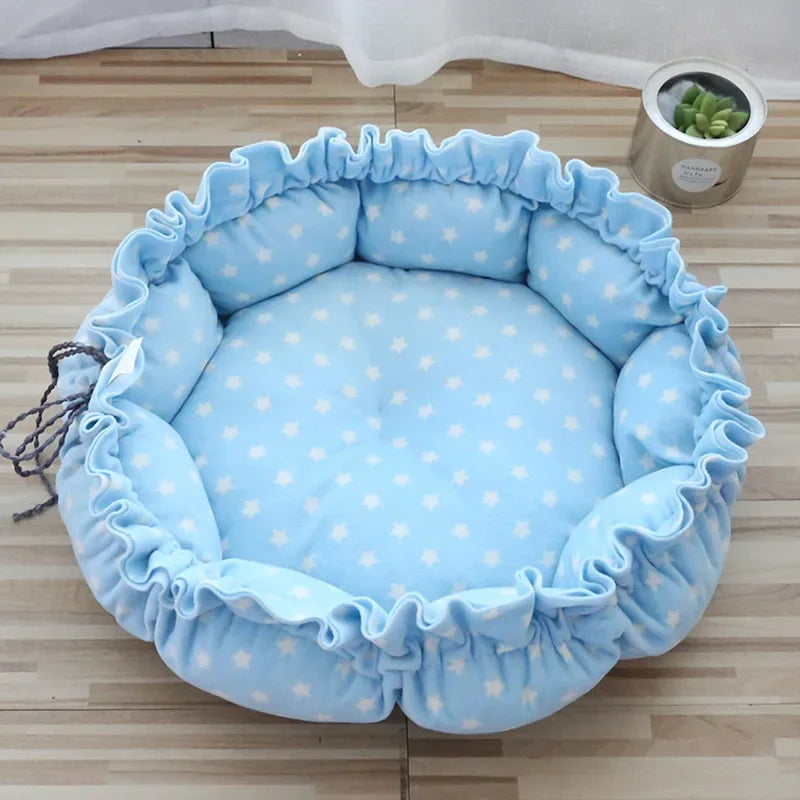 Dog Bed Small Medium Dogs Cushion Soft Cotton Winter Basket Warm Sofa House Cat Bed for Dog Accessories Pet Supplies