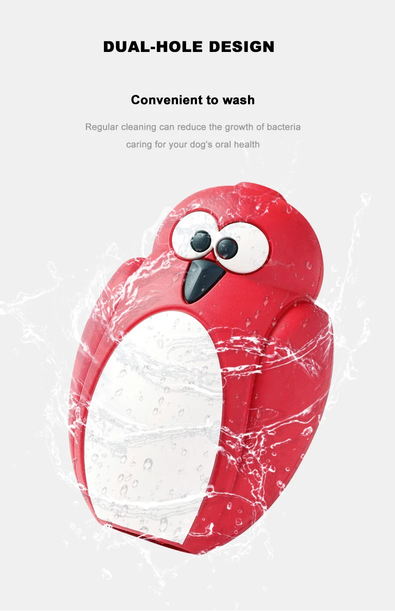 Truelove-pet food dispenser toy for dogs, rubber interactive chew toy, waterproof design that leaks food, TLT2605