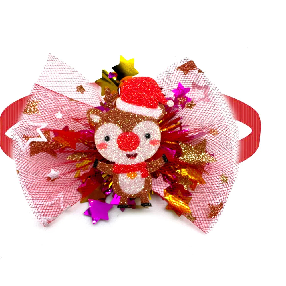 50/100pcs Christmas Pet Dog Bow Ties Dog Fashion BowTies Adjustable Collar Dogs Pet Grooming Bows Dog Accessories for Small Dogs