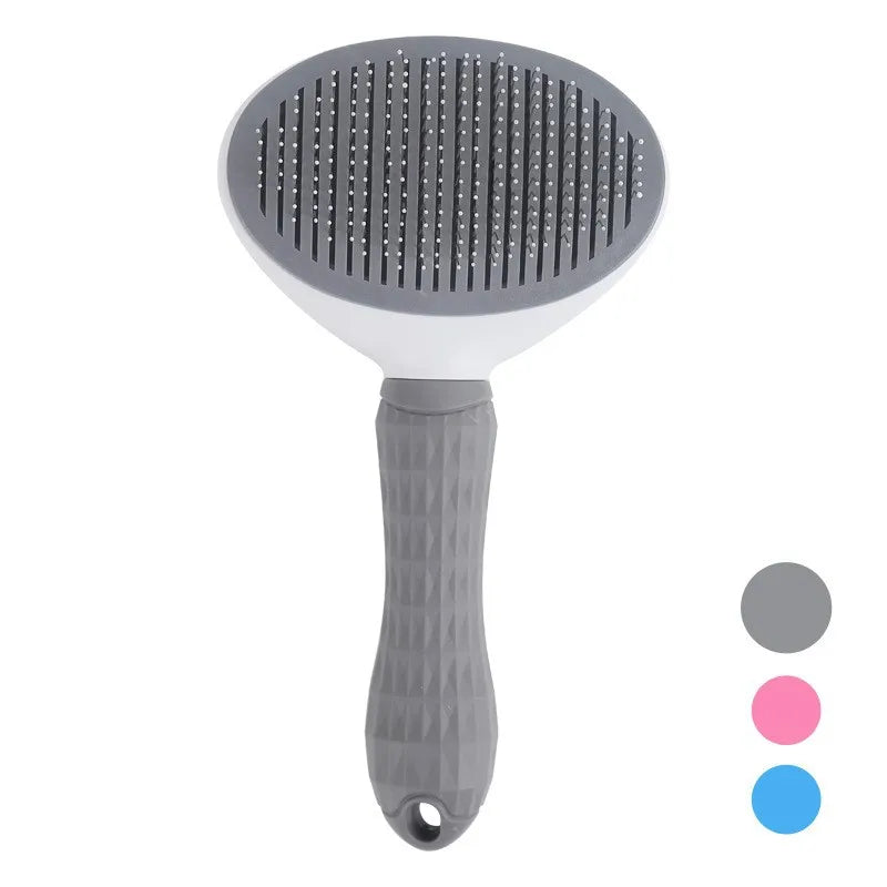 Pet Hair Remove Comb Self-cleaning Cat Slicker Brush Pet Waste Hair Comb For Cats Grooming Brushes Dog Combs Cat Accessories
