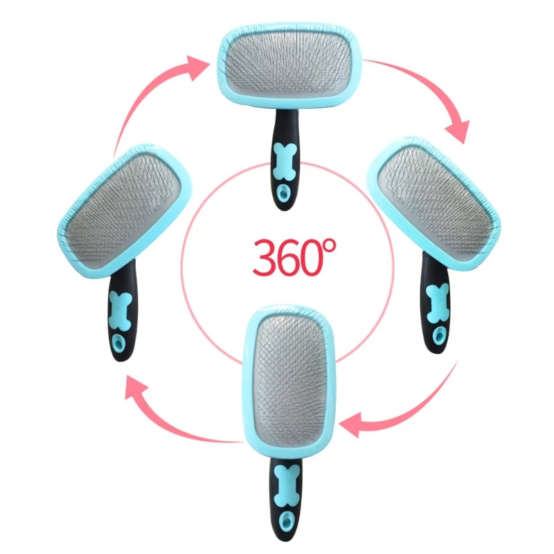 Cat Brush Self Cleaning Slicker Dog Brush Removes Loose Hair Mats Tangles Comb Soft Dog Puppy Pet Grooming Tool Cat Accessories