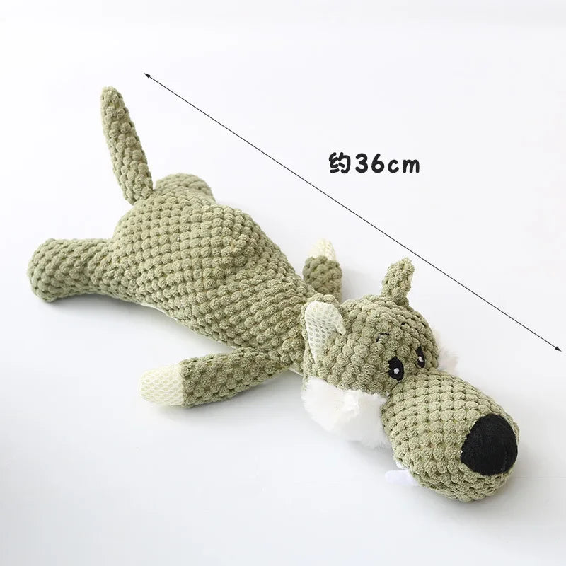 Puppy Dog Toy Plush Cartoon Pet Dog Chew Squeak Sounder Toys for Small Dogs Teeth Grinding Pet Products Dog Accessories