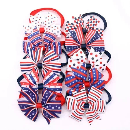 20pcs Halloween Dog Accessories Pet Cat Dog Bowtie Cute Pet Dog Party Holiday Grooming Products Christmas Bow Tie for Dogs