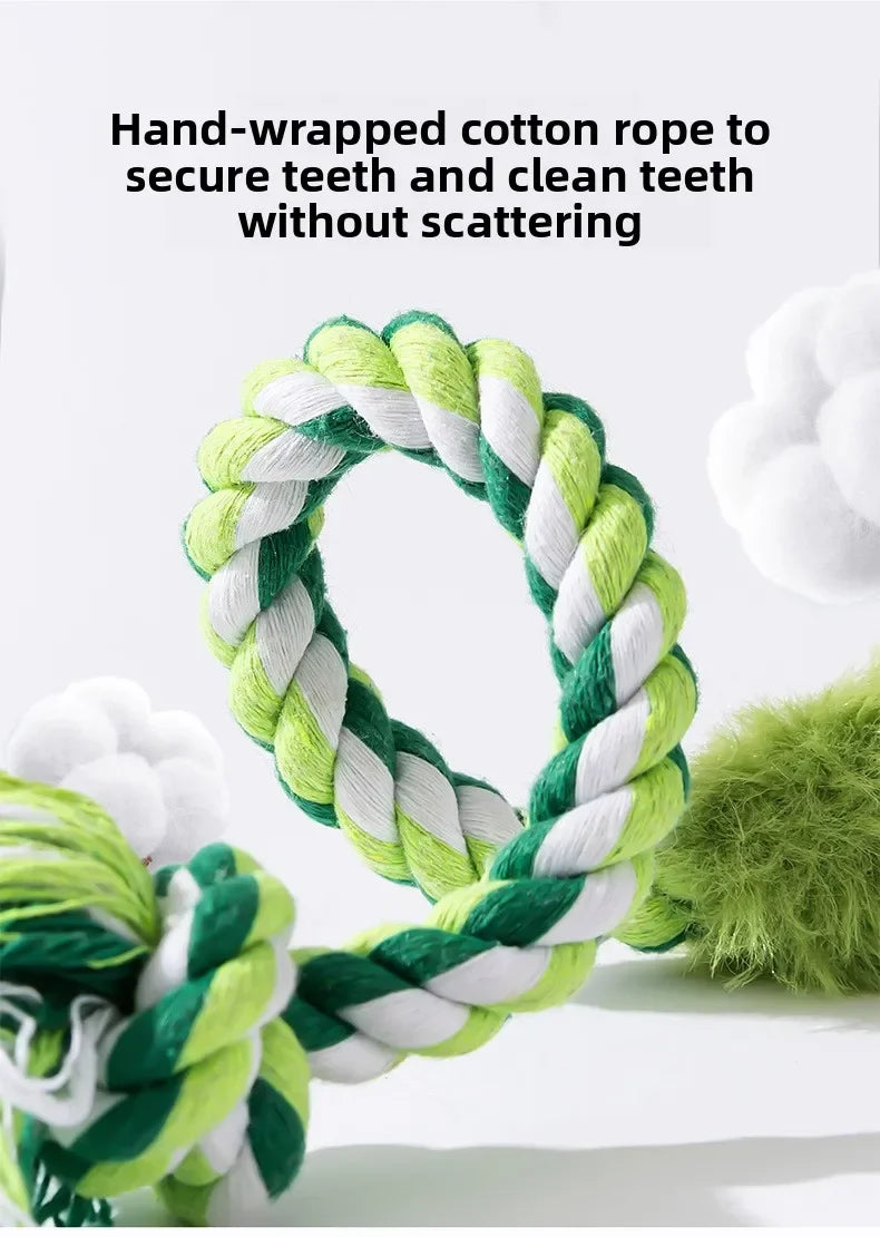 Plush Squeaky Dog Toys Crazy Zoo Plush Sound Toys Human Pet Interactive Tug of War Knot Bite-resistant Pet Toys Outdoor Funny