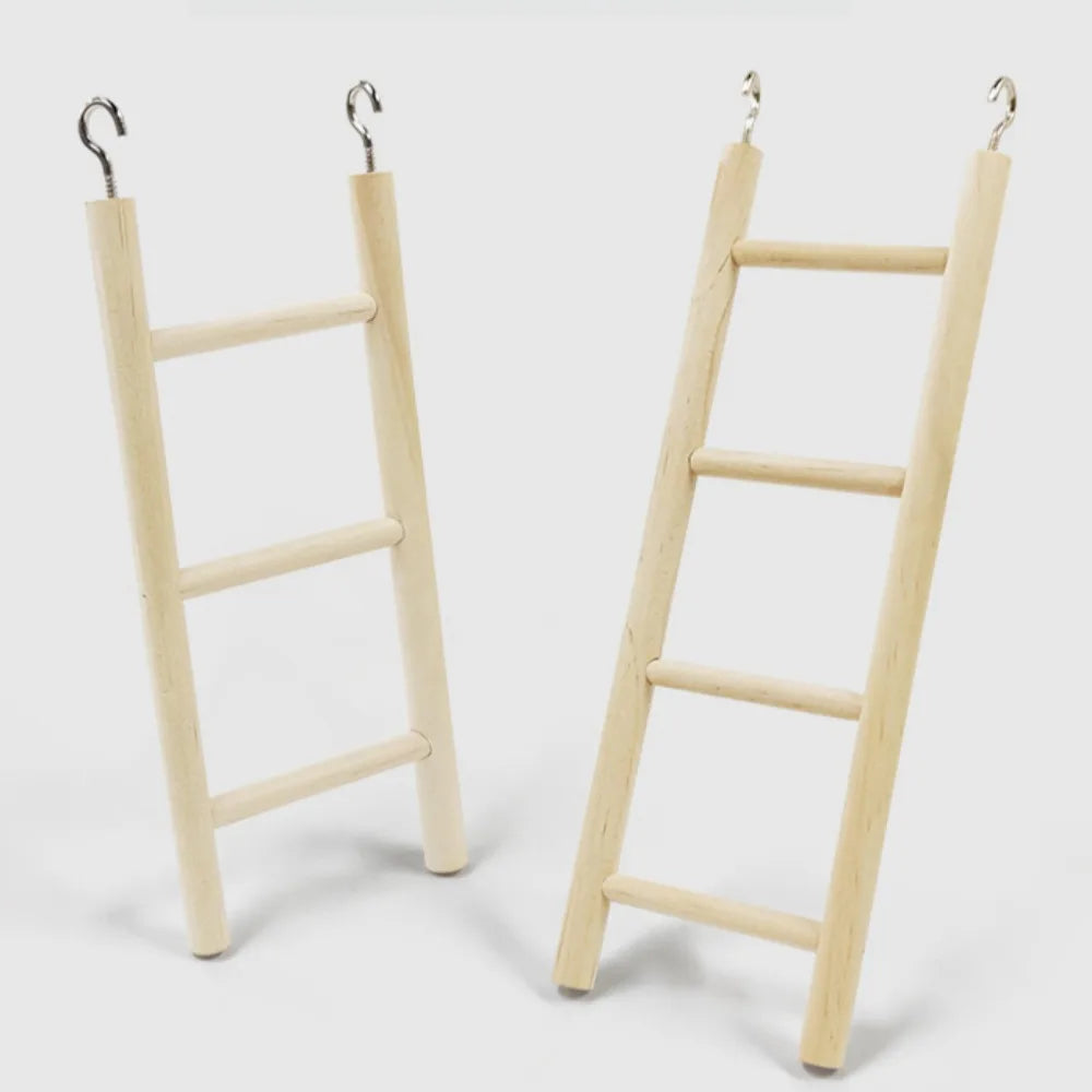 1PC Birds Toy Wooden Ladders Swing Scratcher Perch Climbing 3/4/5/6 Ladder Bird Cage Hamsters Parrot Toys Hanging Pet Supplies