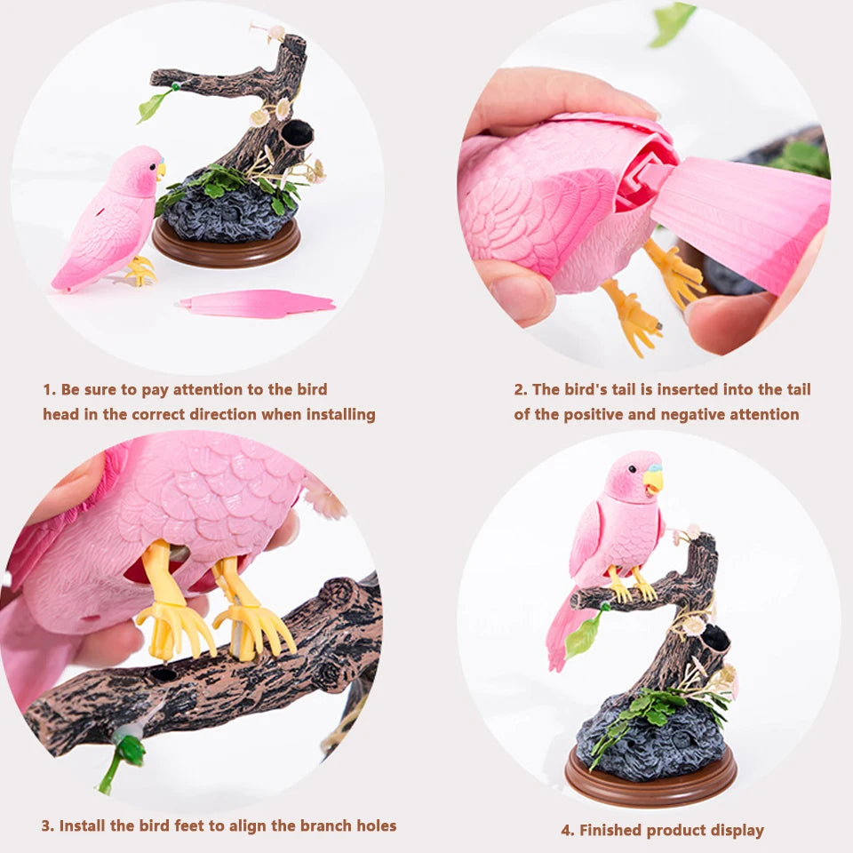 Singing Chirping Bird Toy Artificial Bird Toys Realistic Animal Electric Outdoor Decorations Simulation Birds Making Sounds Tree