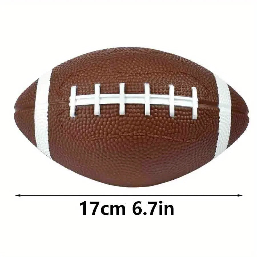 6.7" Inflated Balls for Dogs, Durable Dog Football Toys for Aggressive Chewers, Large Rugby Balls, Floating Dog Toys JXB