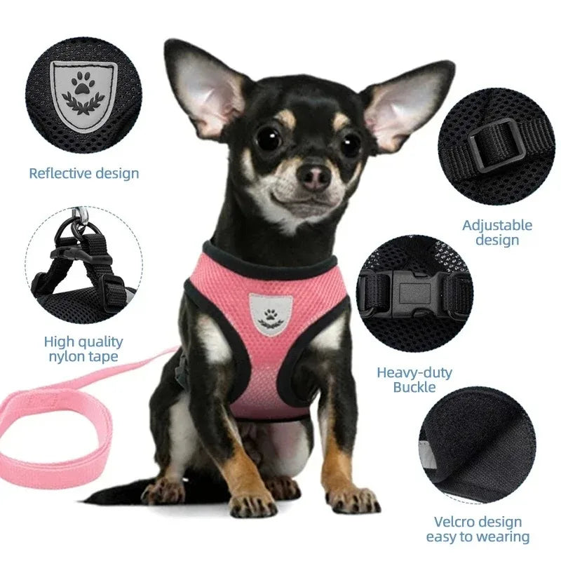 Dogs Chest Strap Pet Dog Accessories Collars Harnesses and Wears Necklaces Vests Tactical Vest Strict Collar Small Breeds