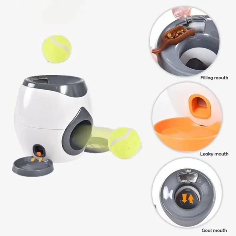 Automatic Pet Feeder Interactive Take Tennis Launcher Dog Training Toy Fun Ball Throwing Machine Teddy Corgi Shiba Inu Dog Toys
