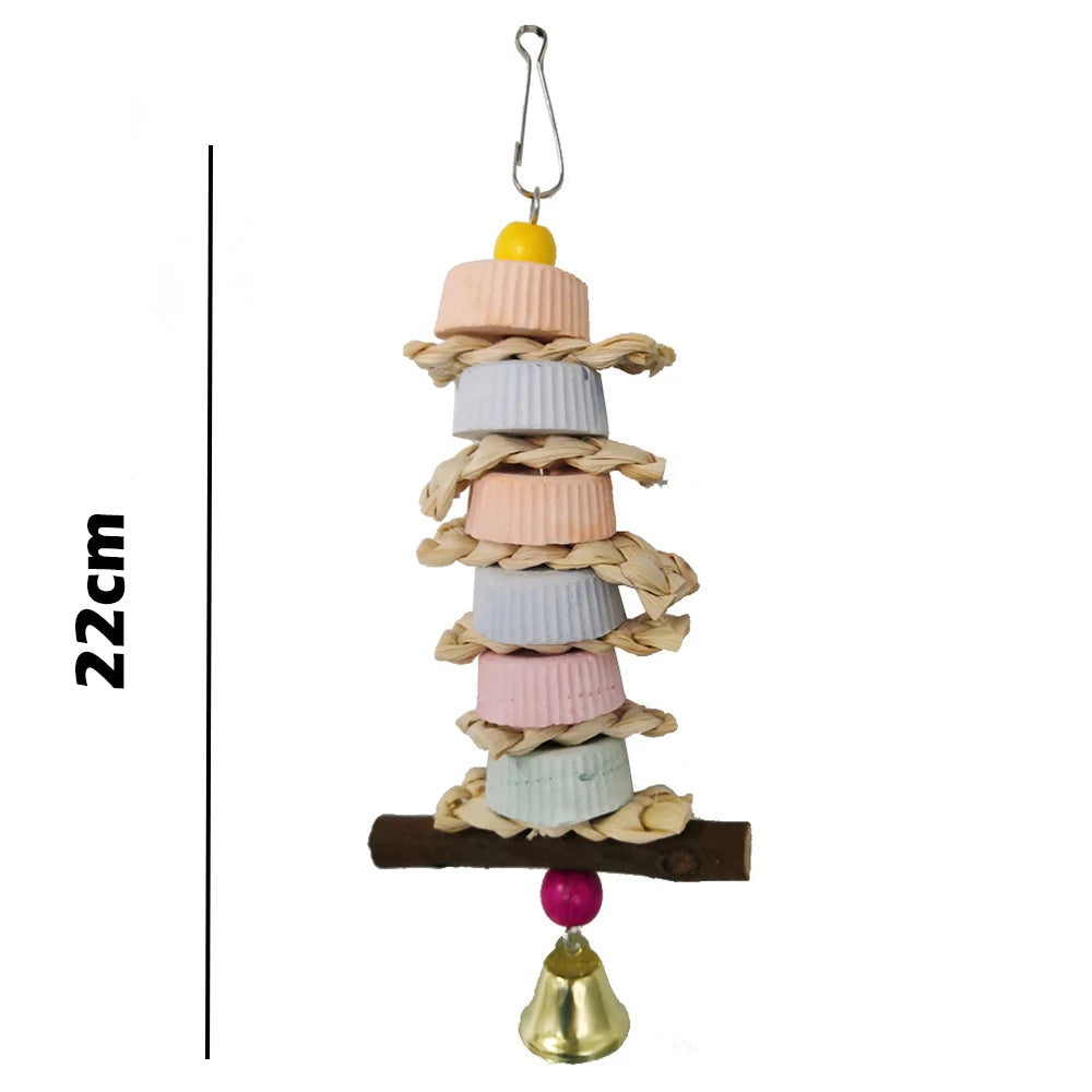 Parrot Bird Toy for Parakeets Agaponis Chewing Cardboard Destroy Birds Toy Parrot Toys for Large Small Birds Toy Accessories