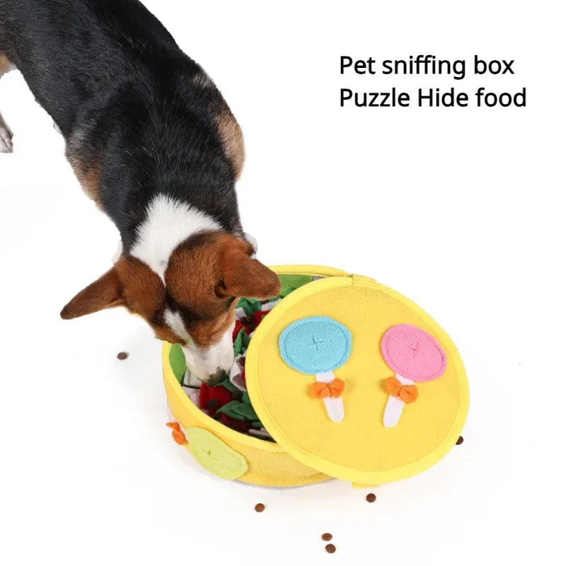 Dog Toys Sniffing Pad Slow Food Box Training Sniff Mat Dogs Release Stress Training Carpet Puppy Interactive Pet Christmas Gift