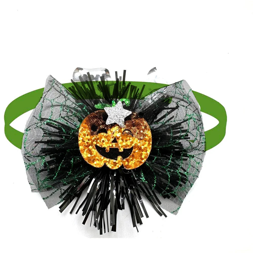 30/50pcs Halloween Dog Bow Ties for Small Dog Fashion Bow Ties Collar Pets Grooming Products Dog Accessories for Small Dogs