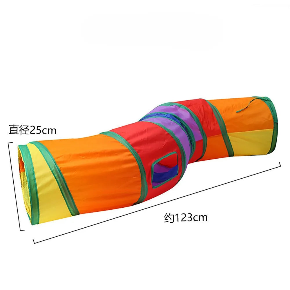 Cat Tunnel Portable Foldable Set Pet Rabbit Guinea Pig Tent Maze Channel Toy Dog Fence Pet Cage Large Space Multiple Gameplay