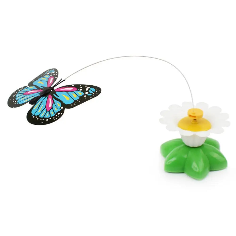 Rotating Electric Butterfly, Hummingbird And Bee Pet New Product Rotating Around Flowers To Cats And Butterflies Pet Toys