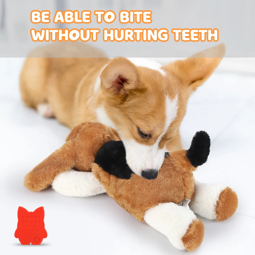 Puppy toys with heartbeat dog toys, pet separation stress soft plush relief and calming sleep partner behavior aid toys