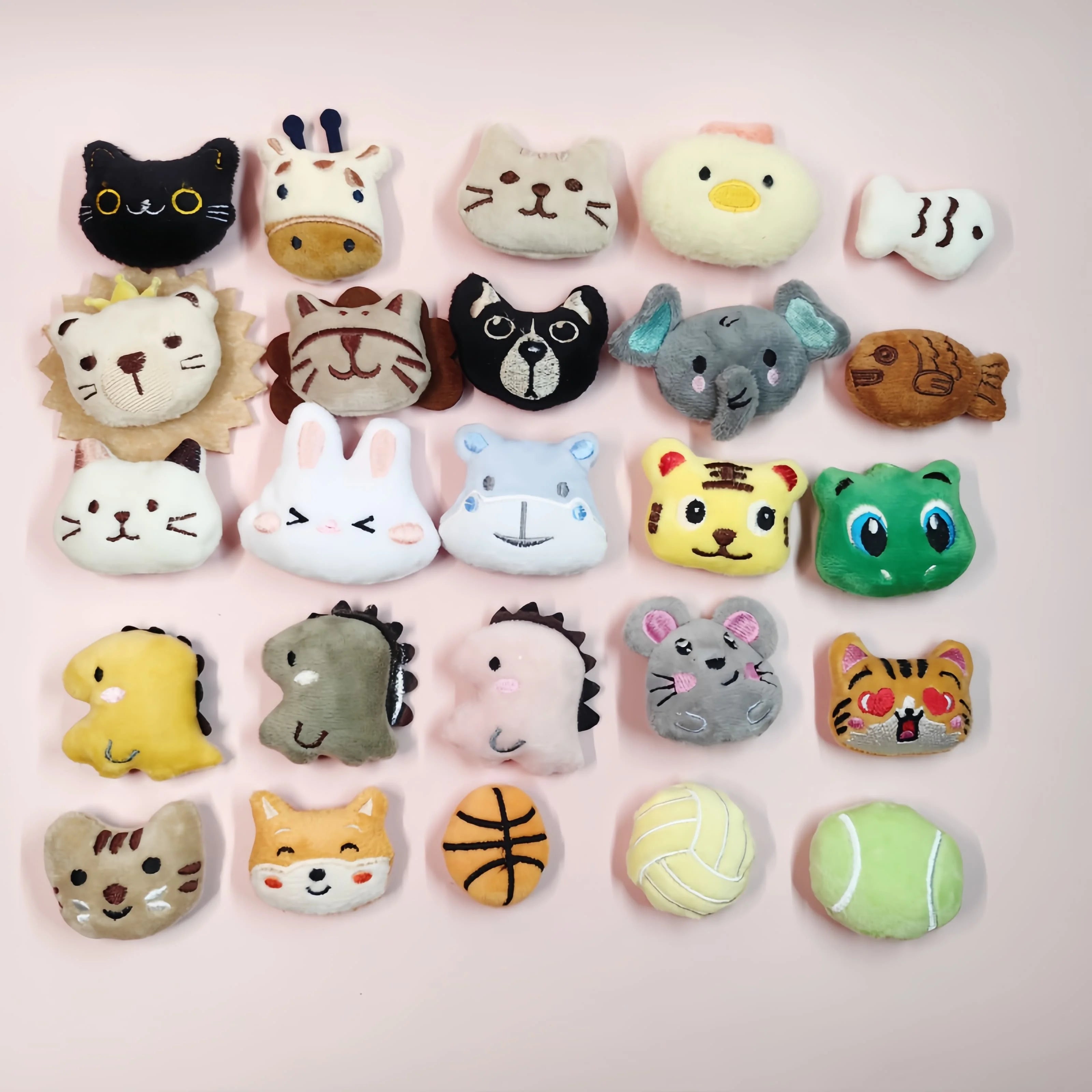 Pet Cute Plush Toy Set Cat Toy With Catmint Kitten Catnip Toy With Scent Cat Mini Catnip Toy Chewing Teeth Grinding Pet Supplies