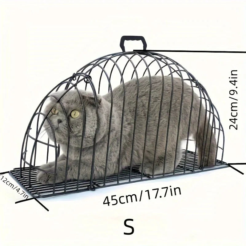 Cat Bath Cage Iron Anti-scratch Anti-bite Cage Fixed Dry Bath Double Door Cat Beauty Cage Anti-escaping Cat Accessories