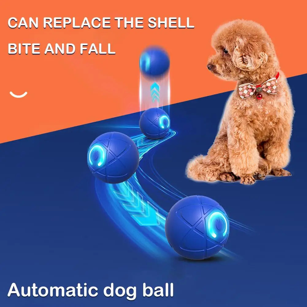 Smart Interactive Dog Toys for Aggressive Chewers Self Moving Interactive Dog Ball Automatic Vibrating Toy