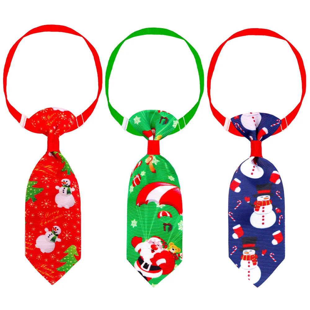 50/100ps Christmas Dog Accessories Pet Dog Cat Neckties Bow Tie Xmas Pet Supplies Samll Dog Bowties Collar Pets Dogs Accessories