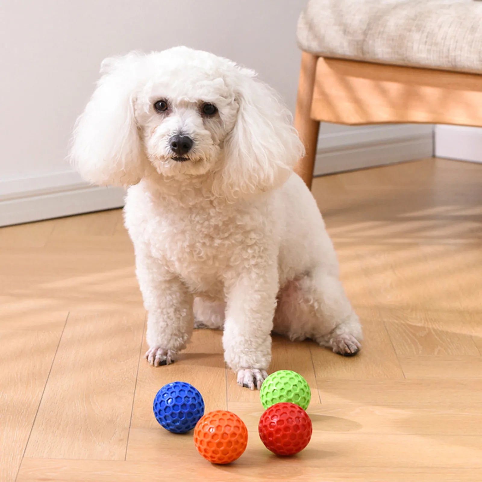 55/65mm Squeaky Dog Toys For Aggressive Chewers, Indestructible Dog Balls For Aggressive Chewers, Squeaky Balls For Dogs