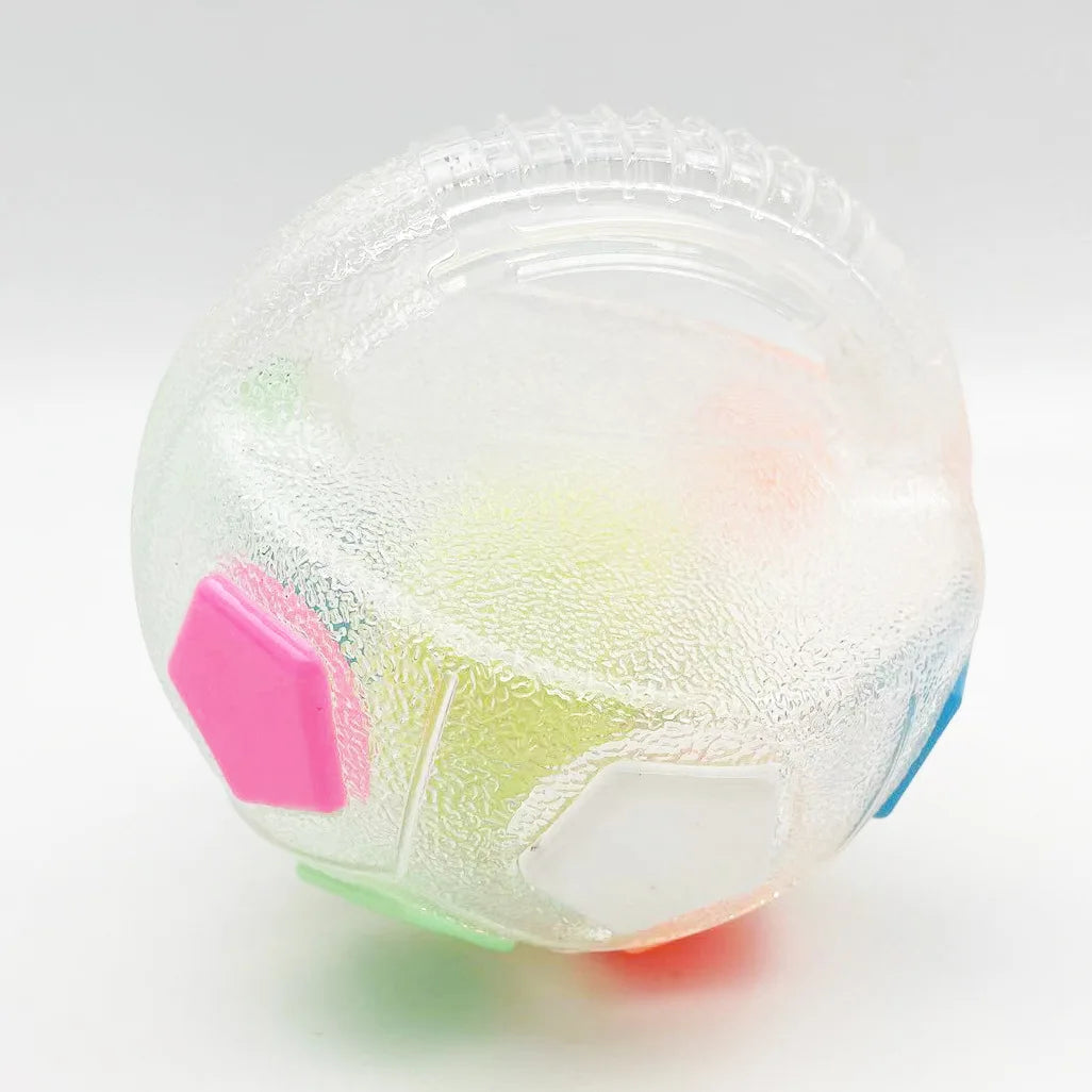 New football tennis ball shaped pet dog toys, durable teething relief to accompany outdoor training squeak toys