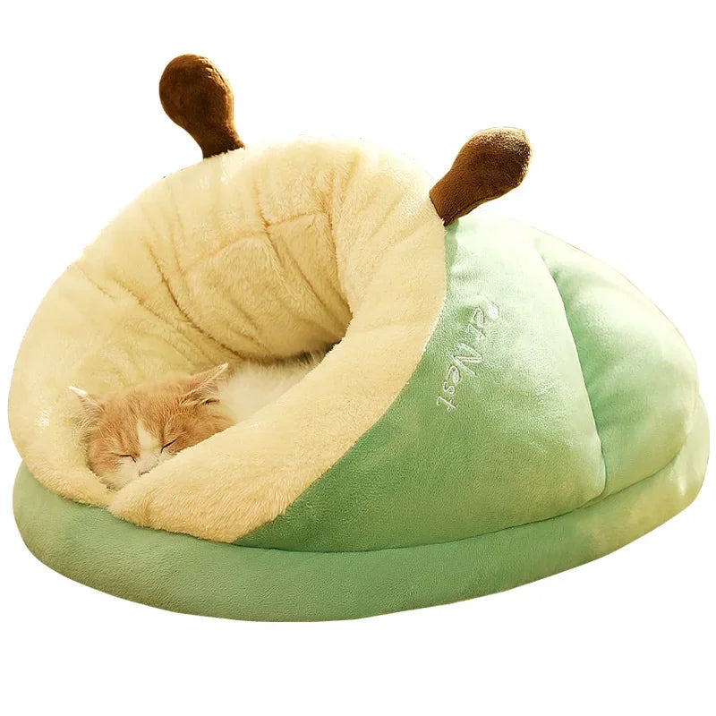 Winte Soft Bed Sofa Warm Plush Pet Kennel for Small Medium Dogs Cats Teddy Sleeping Nest Cozy Puppy Cave House Dog Accessories