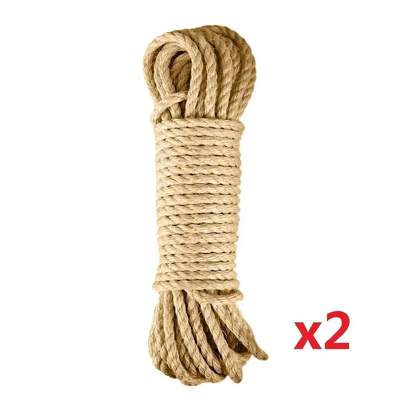10/20M Natural Sisal Rope Cat Scratcher Rope Tree Scratching DIY Paw Claw Furniture Protector Scratching Post Cat Accessories