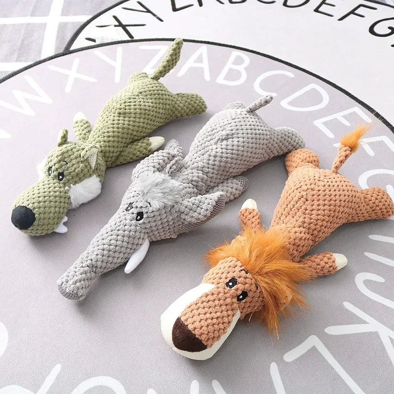 2025 new Plush Cartoon Puppy Dog Toy Pet Dog Chew Squeak Toys for Small Dogs Teeth Grinding Pet Products Dog Accessories
