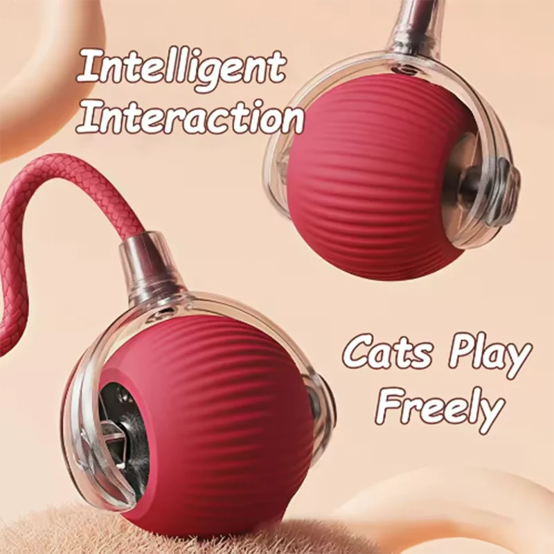 Hot intelligent interactive cat ball long-lasting and durable easy to clean intelligent obstacle avoidance pet dog toys